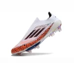 Adidas F50+ Lightstrike Pro Laceless FG Firm Ground Soccer Cleats - White/Leopar - Image 3