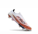 Adidas F50+ Lightstrike Pro Laceless FG Firm Ground Soccer Cleats - White/Leopar - Image 4