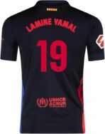 Black Soccer Jersey Lamine Yamal 19 Player Version Slim Fit