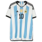 Lionel Messi Argentina National Team Autographed 2024 adidas Replica Jersey - Front Signed - World Cup Champions Patch - Fanatics Authentic Certified - Soccer Memorabilia - Image 2
