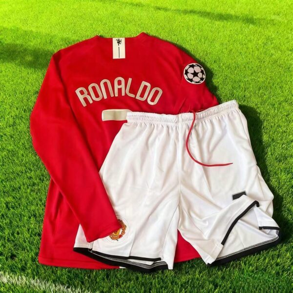 Ronaldo Jersey Suit Manchester 07 08 Football Uniform Kids