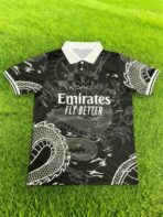23 24 New Special Edition Black Dragon Short-Sleeved Shirt - Image 3