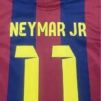 1415 Barcelona Home Jersey Football Top Neyma.R JR 11 Short Sleeves Barca Retro Soccer Jersey - Image 4