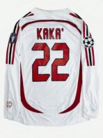AC Milan Jersey 2006/2007 KAKA 22 Long Sleeve Retro Vintage Football Jersey Sports Top