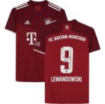 Robert Lewandowski Bayern Munich AutographedAdidas 2021 -2022 Red Jersey-Fanatics AuthenticCertified-Soccer Memorabilia - Image 5
