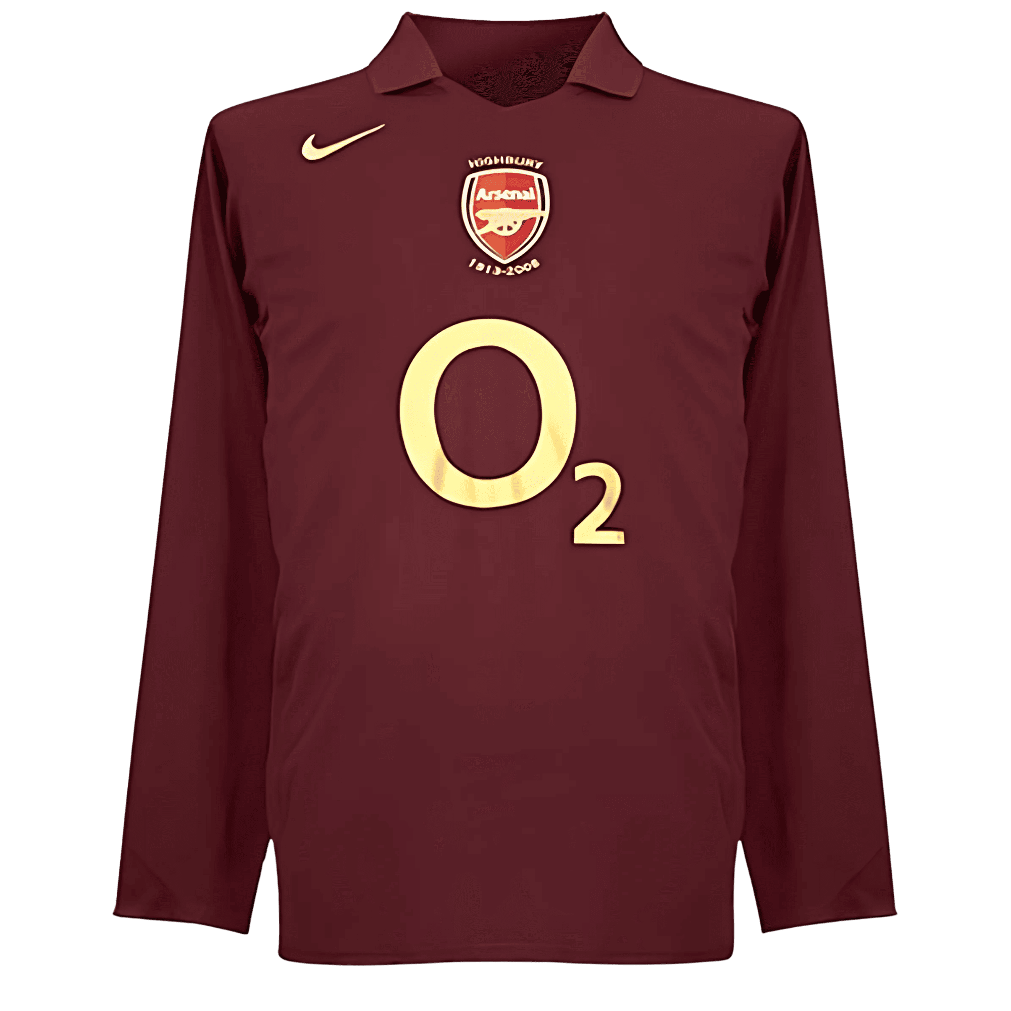 202.png 05/06 Arsenal Long Sleeve Home Retro Jersey - Image 1
