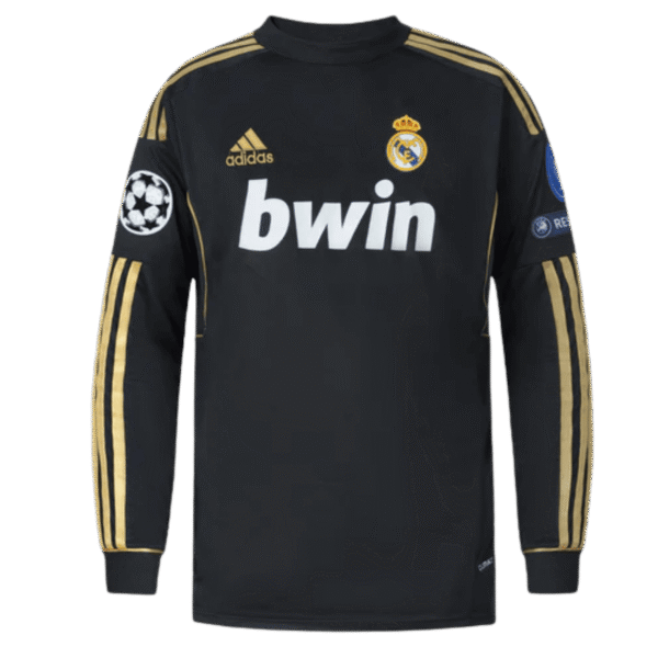 11/12 Real Madrid Long Sleeve Away Retro Jersey