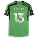 Ethan Finlay Austin FC Autographed Match-Used #13Green Jersey from the 2024 MLS Season -Size SFanatics Authentic Certified-Soccer Memorabilia - Image 2
