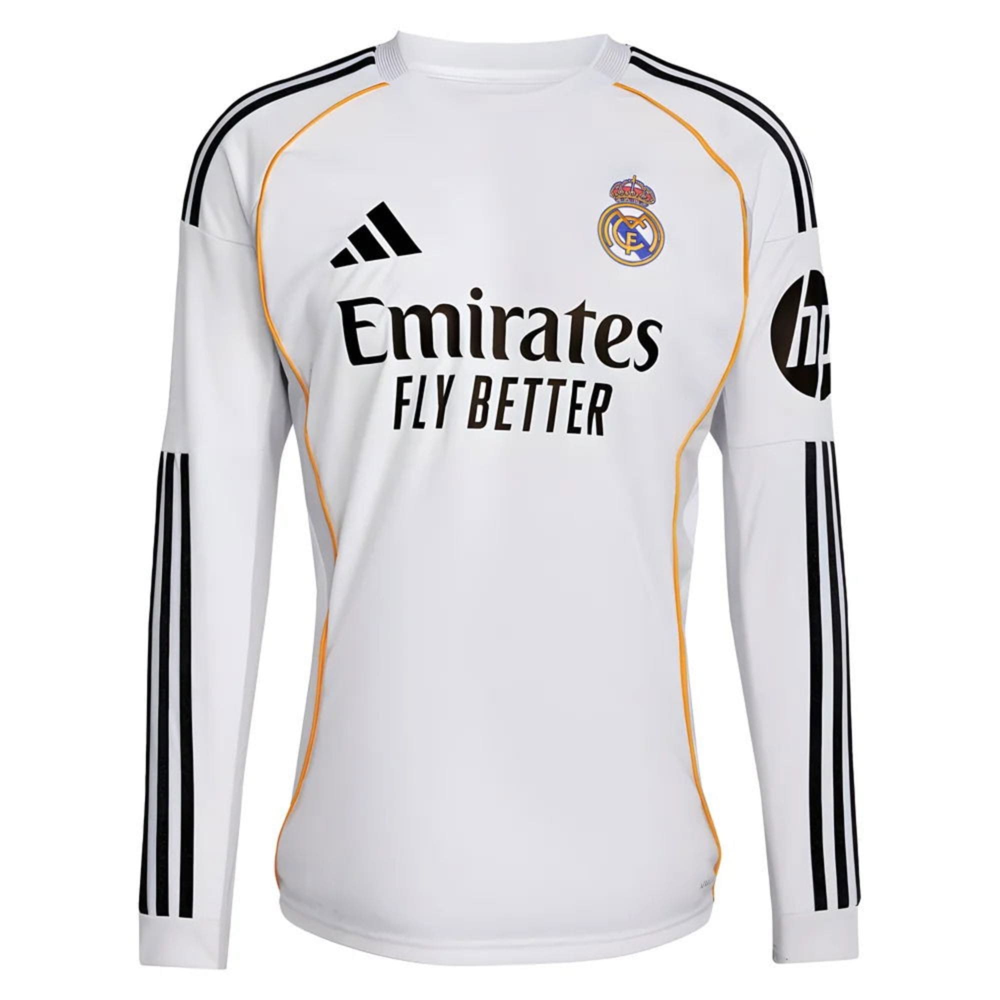 369.jpg 25/26 Real Madrid Home Long Sleeve Jersey - Image 1