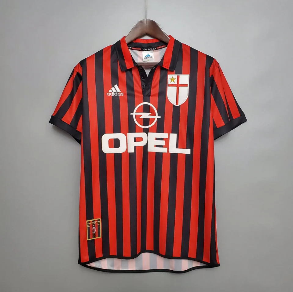 AC米兰1999-2000赛季主场球衣 (4) AC Milan's home shirt for the 1999-2000 season - Image 1
