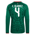 Edson Alvarez 2026 Mexico Long Sleeve Home Jersey