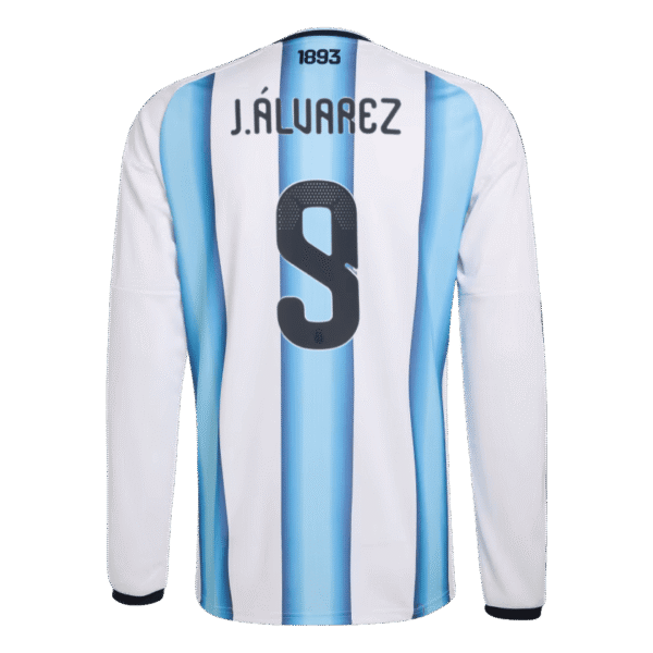 Julian Alvarez 2026 Argentina Long Sleeve Home Jersey