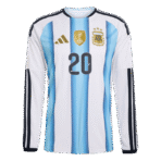 Alexis Mac Allister 2026 Argentina Long Sleeve Home Jersey - Image 2