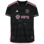 Lionel Messi, Luis Suarez, and Sergio Busquets Inter Miami CF Autographed 2023 Black Adidas Authentic Jersey - Front Signed - Fanatics Authentic Certified - Soccer Memorabilia - Image 3