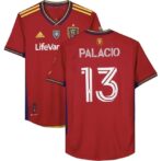 Nelson Palacio Real Salt Lake Autographed Match Used #13 Red Jersev from the 2023 MLS Season Size M-Fanatics Authentic Certified-Soccer - Image 4