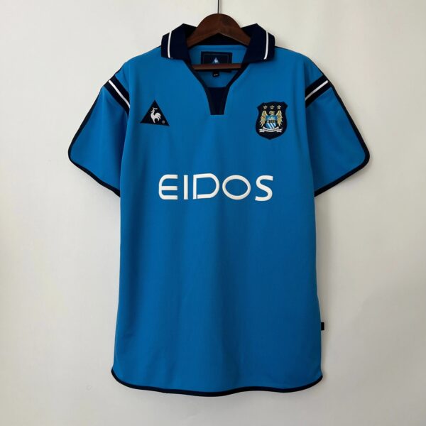 Manchester City's home shirt for the 2001-2002 season