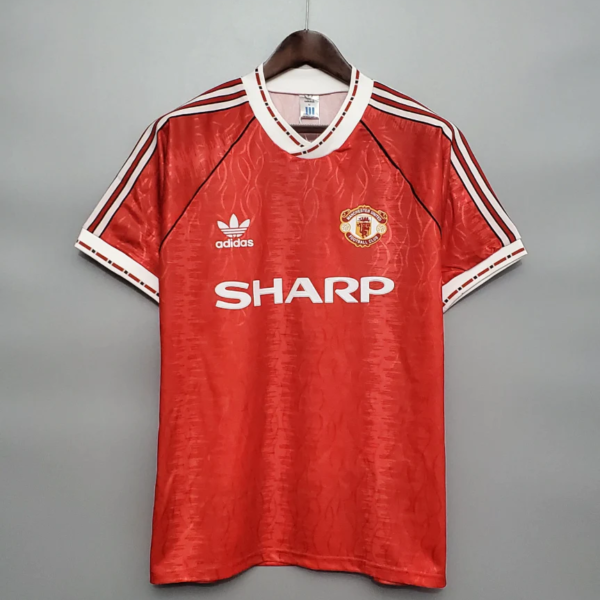 Manchester United's home shirt for the 1990-1991 season
