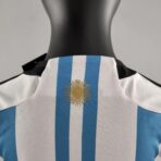 Argentina Men's Football Team 2022 Season Home Shirt (Children's Version) - Image 8