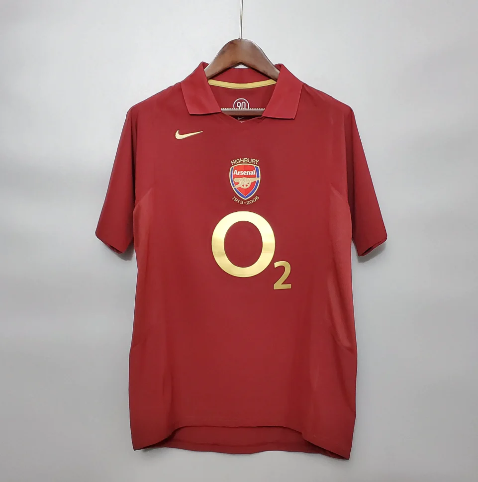 阿森纳 2021-2022 赛季主场球衣 (3) Arsenal 2005 - 2006 home kit - Image 1